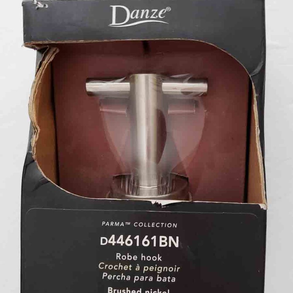 Danze Parma Robe Hook Brushed Nickel D446161BN NEW